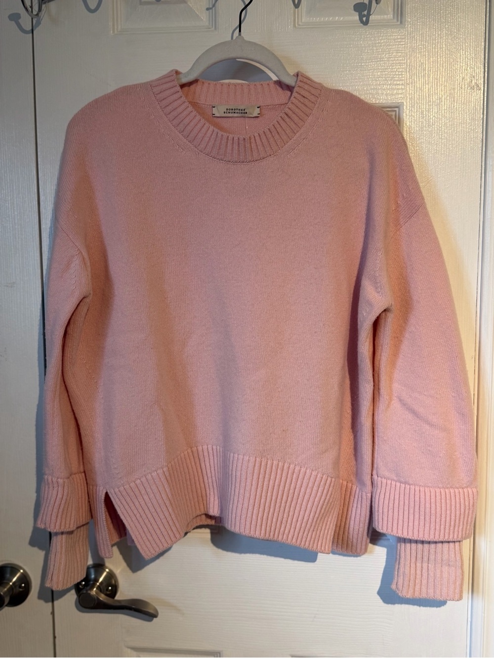 DOROTHEE SCHUMACHER Wool Cashmere Crew Neck Sweater Size L - Picture 2 of 10